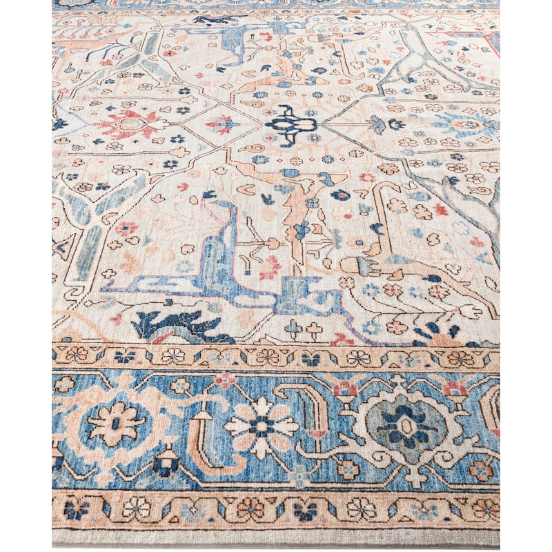 Serapi One-of-a-Kind Hand-Knotted Area Rug - Ivory - 8' 11" x 11' 10"