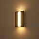 preview thumbnail 9 of 10, 11.8" Modern Walnut Wooden Pine Panels Integrated 3000K LED Wall Sconce for Hallway, Bedroom & Living Room