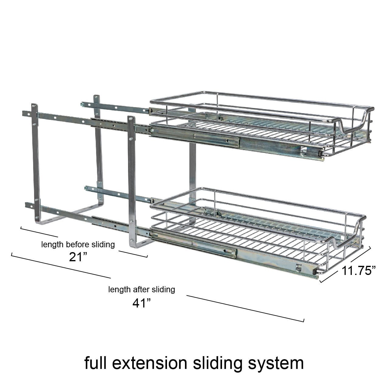 Glidez Slide-Out Storage Organizer - 2-Tier Design - Bed Bath & Beyond -  33980854