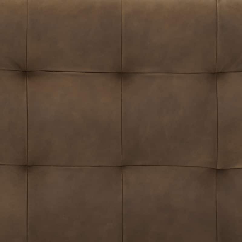 Poly & Bark Napa Ottoman - Full Grain Genuine Italian Leather