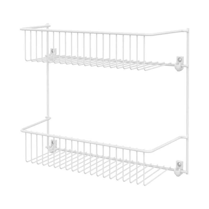 ClosetMaid Stainless Steel Multi-tier Wall Storage Rack - 2-Tier