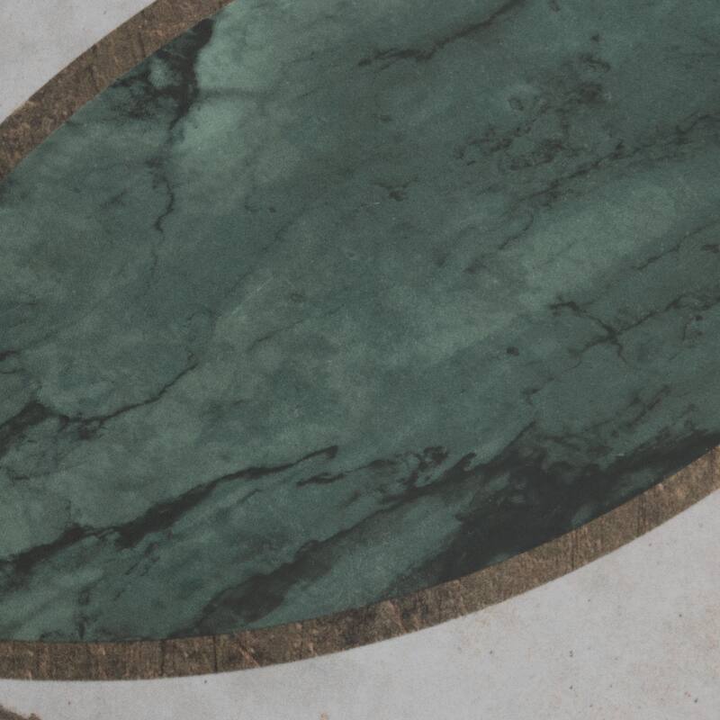 Merola Tile Renaissance Deco Emerald Mandorla 7-7/8" x 7-7/8" Porcelain Floor and Wall Tile