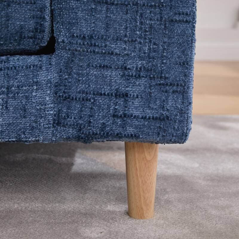 Modern Upholstered End of Bed Bench with Armrests