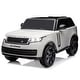 preview thumbnail 1 of 33, 24V Licensed Land Rover Ride On Car, Kids Electric Car with 2-Seater, Parent Remote Control - 52x32x24in White