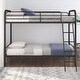 preview thumbnail 4 of 18, Avenue Greene Edison Twin over Twin Metal Bunk Bed