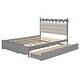 preview thumbnail 28 of 46, Queen Storage Platform Bed with Twin-XL Trundle & USB Ports