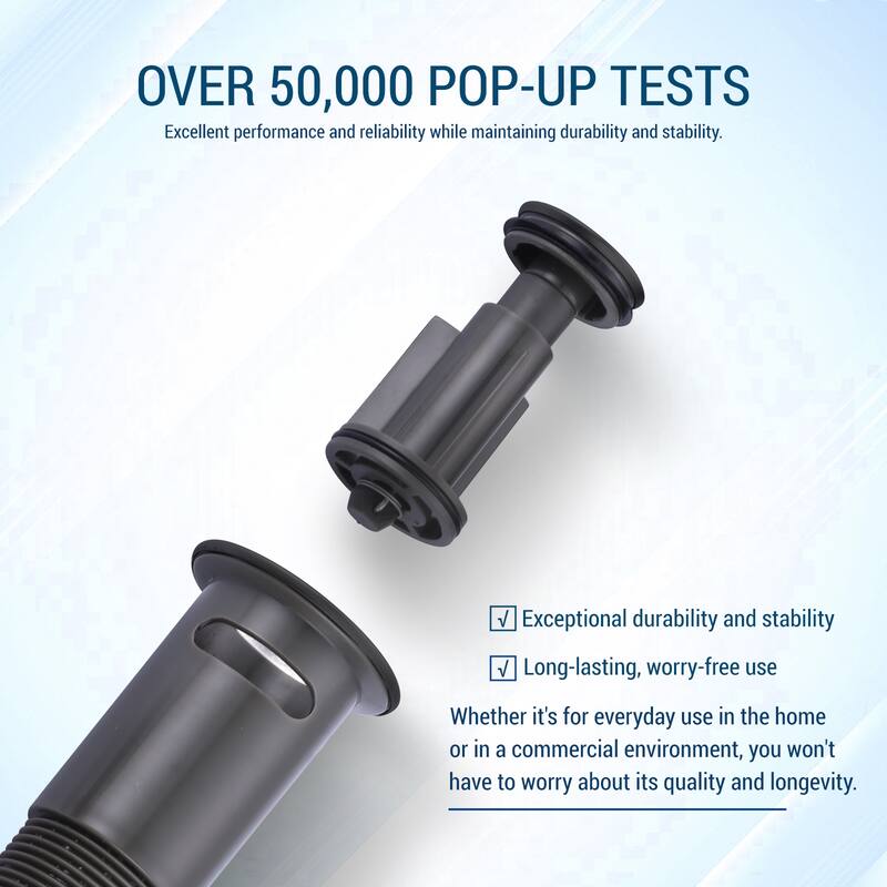 WOWOW 2-Piece Economical Easy Clean Pop Up Drain With Overflow