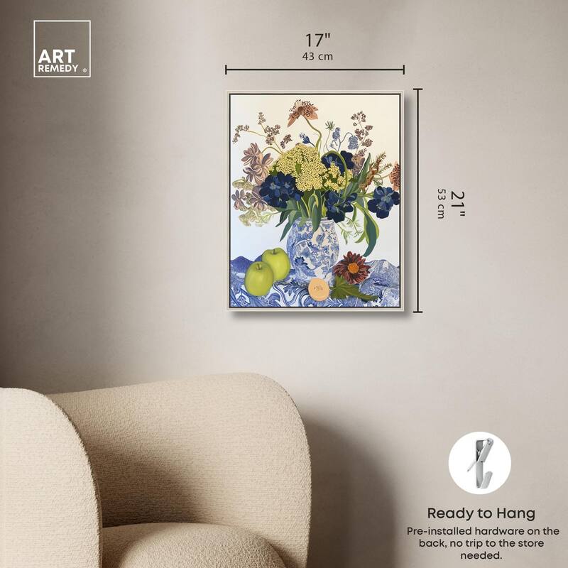 Flowers and Fruit Canvas by Art Remedy