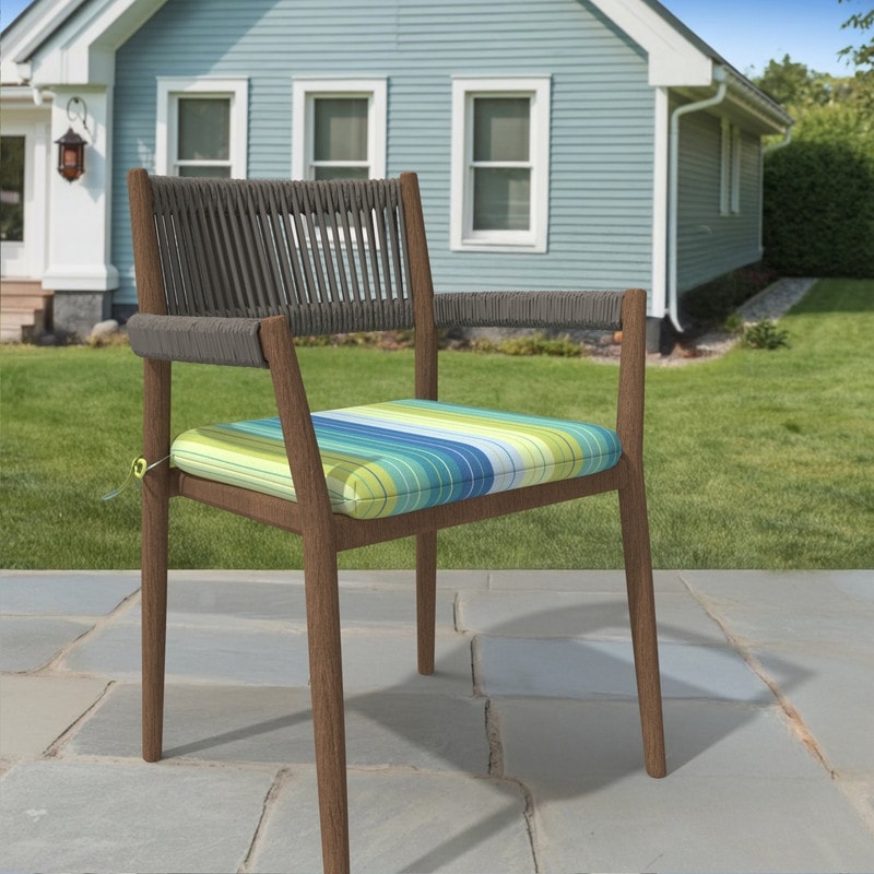 Covers&All Sunbrella Outdoor Dining Chair Cushions, Waterproof, Fade Resistant Seat Pads for Patio Furniture ( 18 x 18 x 3 )