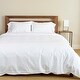 preview thumbnail 1 of 18, BedVoyage Melange viscose from Bamboo Cotton Duvet Bed Set Snow - King