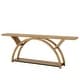 preview thumbnail 6 of 24, 2-Tier Narrow Long Console Sofa Table with Semi-Circular Frame for Entryway,Gray Hallway Accent Tables