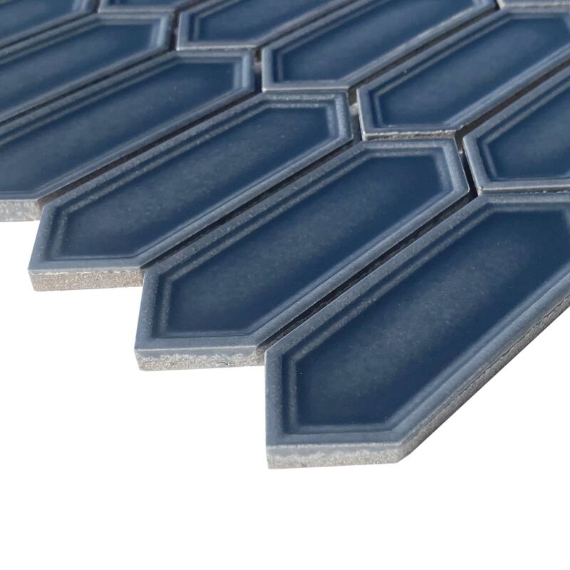 Forio 1.2" x 4.2" Picket Glossy Porcelain Mosaic Tile