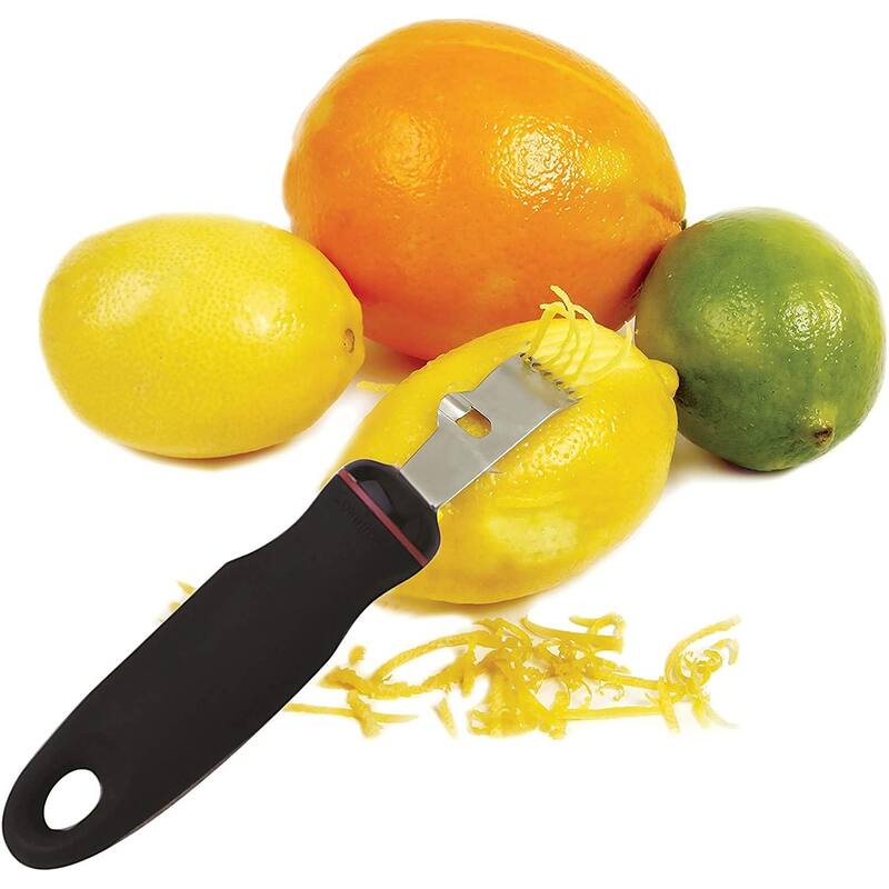 Norpro Grip-EZ Handle Stainless Steel Blade Citrus Lemon Zester / Peel Stripper
