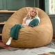 preview thumbnail 50 of 66, Jaxx Cocoon 6 Ft Giant Bean Bag Sofa and Lounger for Adults, Microsuede