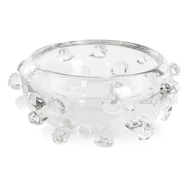 Uttermost 18181 Aura 10-1/2" Wide Glass Decorative Bowl - Clear
