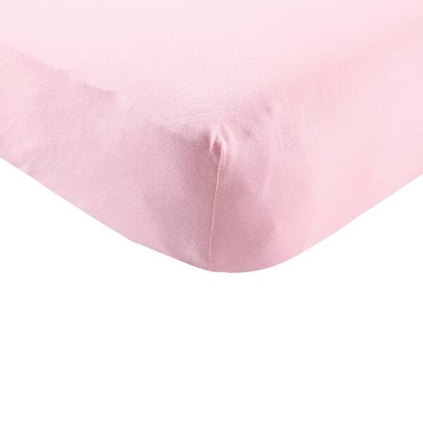 slide 1 of 1, Touched by Nature Baby Girl Organic Cotton Crib Sheet, Light Pink, One Size - Light Pink - One Size One Size - Light Pink