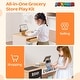 preview thumbnail 3 of 5, Wooden Pretend Market Self-Checkout Station Playset