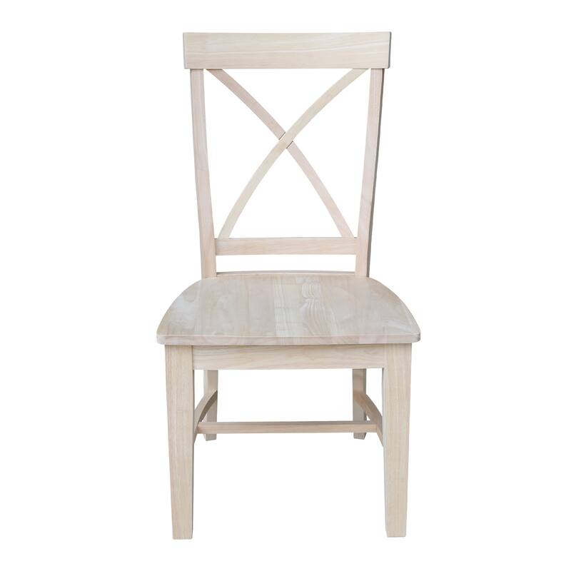 Solid Wood Creekside X-back Dining Chairs, Set of 2