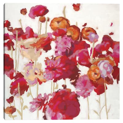 Red Floral Dream I by Randy Hibberd Canvas Art Print