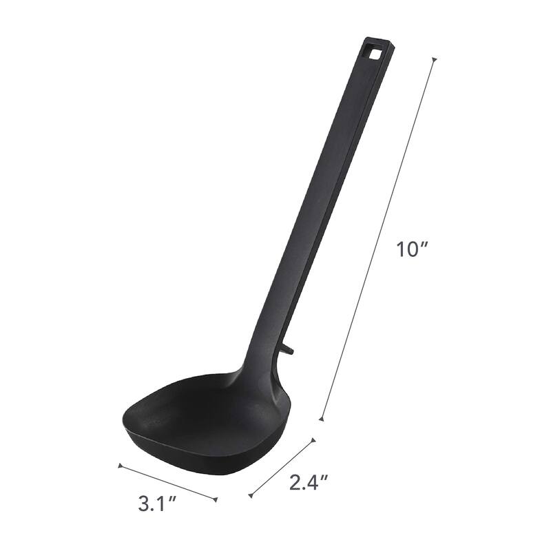 Yamazaki Home Floating Utensil - Four Styles, Silicone, Ladle - L 2.36 x W 3.15 x H 10.04 inches