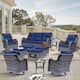 Option Navy Blue-Gray Rattan