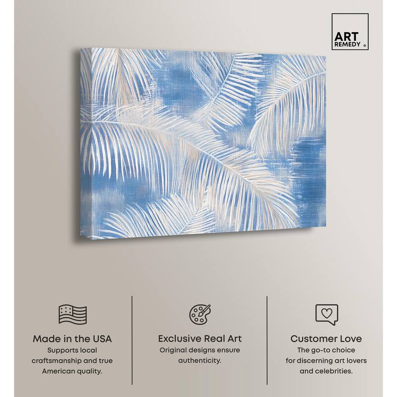Sky Palm Silhouettes Canvas by Art Remedy, Gallery Wrapped