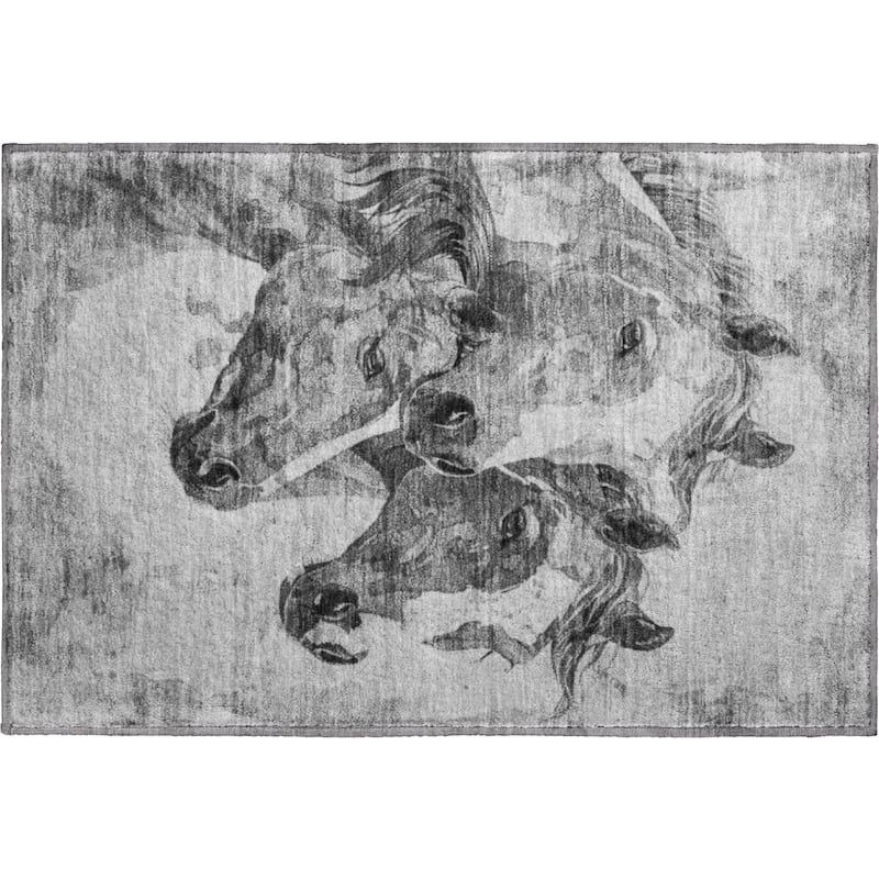 Premium Washable Super Soft Majestic Horses Mayfield Rug