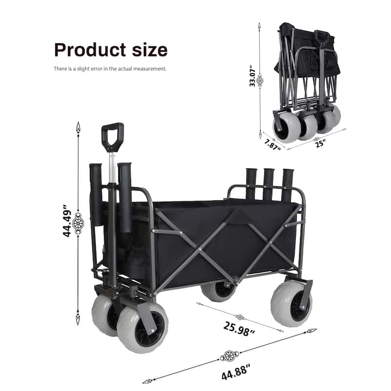 Fishing Cart with Rod Holders