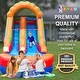 preview thumbnail 3 of 3, Pogo Bounce House Crossover Kids Inflatable Water Slide, Rainbow with Blower, 12 ft