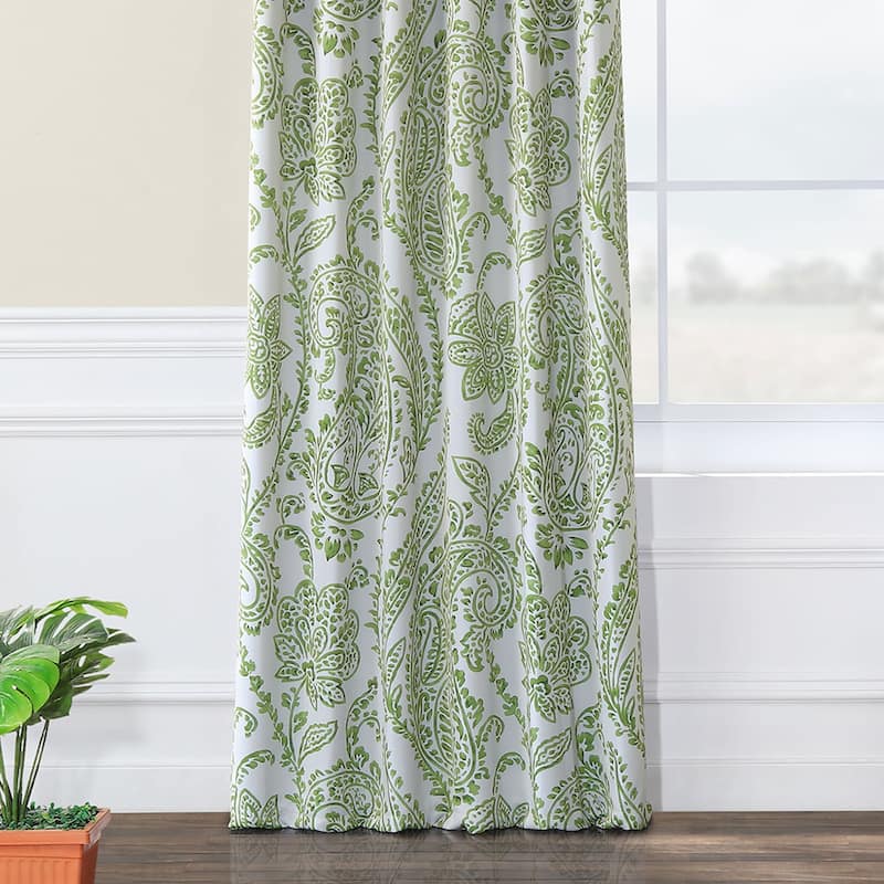 Exclusive Fabrics Tea Time Room Darkening Curtain (2 Panels)