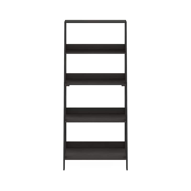 Furinno 5-Tier Ladder Bookcase Display Shelf - Espresso