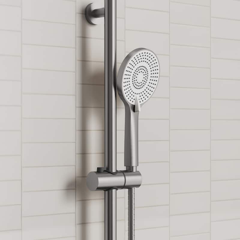 Adjustable Handheld Shower Slide Bar Set With Hose