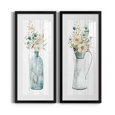 Farmhouse Flower Bouquet I-Premium Gallery Framed Print - Ready to Hang