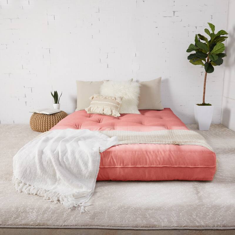 Humble + Haute Full-size 10-inch Futon Mattress (Mattress Only) - Coral - Full