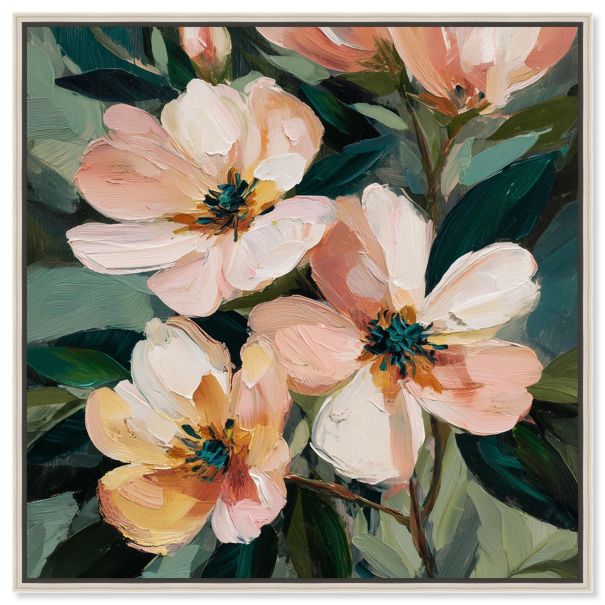 Blush Blooms III Floral Wall Decor Canvas Print by Art Remedy