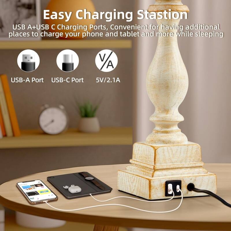 Touch Lamps for Bedroom Set of 2,Bed-Side Table Lamps