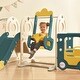 preview thumbnail 11 of 74, Freestanding Bus Toy with Slide and Swing - Indoor and Outdoor Playset for Toddlers with Basketball Hoop