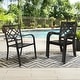 preview thumbnail 8 of 16, Outdoor Patio Stackable Dining Chairs Set of 4/6