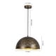 preview thumbnail 50 of 162, Industrial Oversized Metal Dome Pendant Light - Modern Farmhouse