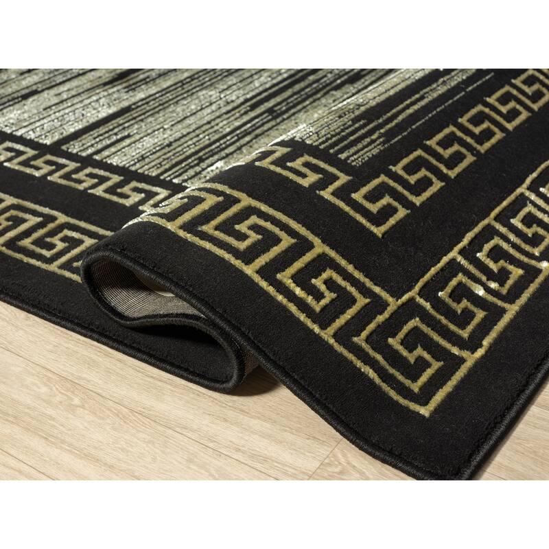 Ksamil Collection Abstract Border Area Rug