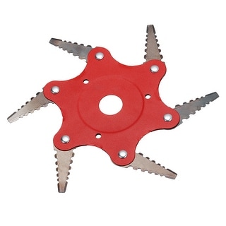 Weed Cutter Razor Steel Trimmer Head 6 Teeth Weed Cutter Blade Steel Razor Trimmer Head ...