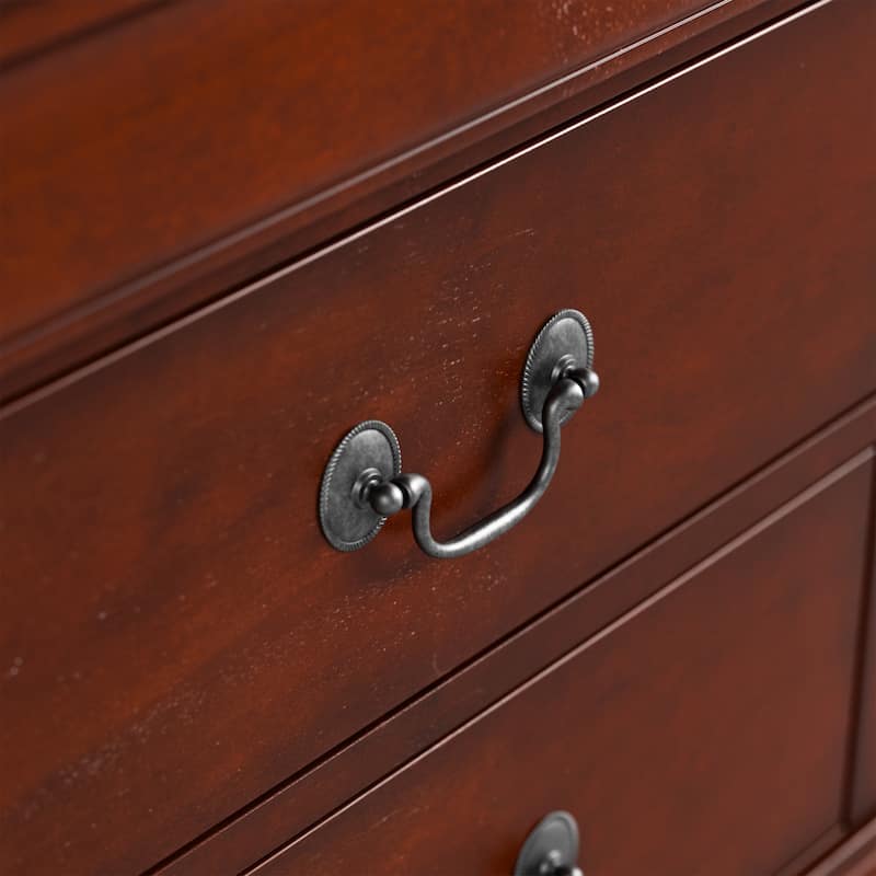 Furniture of America Devi Traditional Solid Wood 2-Drawer Nightstand