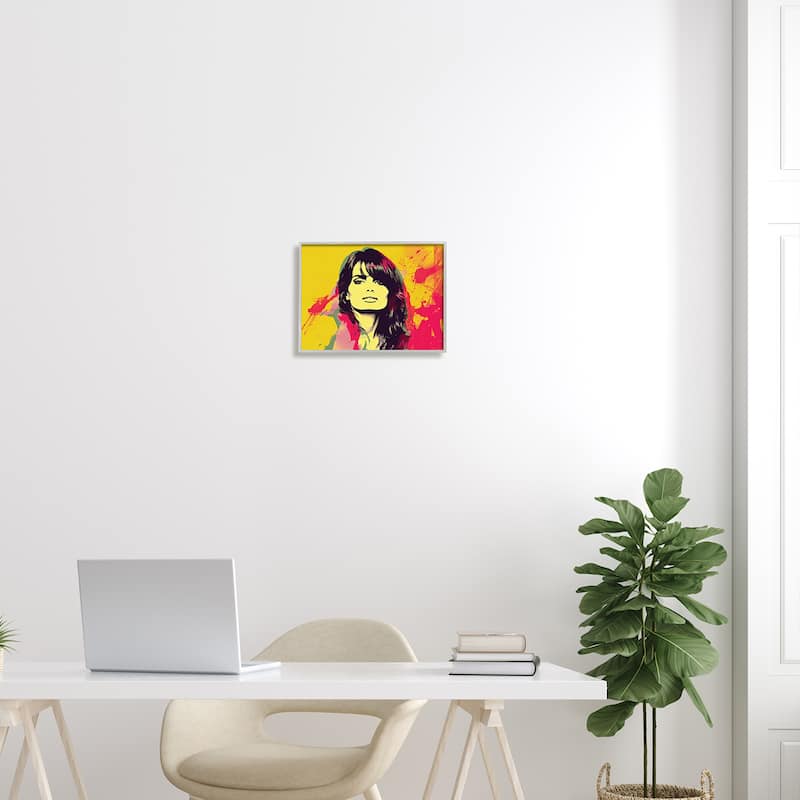 Stupell Modern Penelope Cruz Framed Giclee Art Design by Birch&Ink