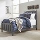 preview thumbnail 1 of 4, Cottage View Dark Grey Twin Panel Bed Twin