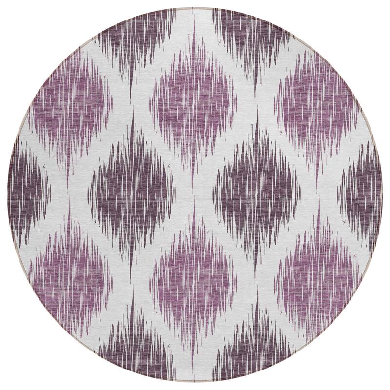Machine Washable Indoor/ Outdoor Chantille Geo Contemporary Rug