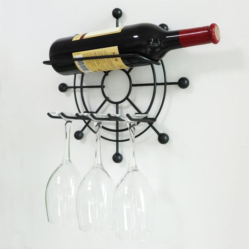 Wine Rack Wall Mounted - 11"D x3.5"W x 15"H