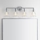 preview thumbnail 48 of 82, Evelyn Metal Vanity Light, by JONATHAN Y 4-Light - Chrome