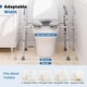 preview thumbnail 5 of 8, Gymax Raised Toilet Seat w/Handles Padded Arms Adjustable Height &