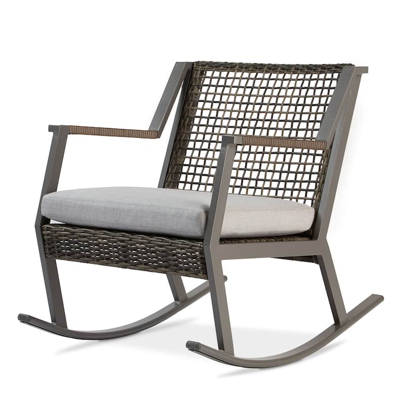 Calvin 25" Gray Rocker (Set of 2) by Real Flame