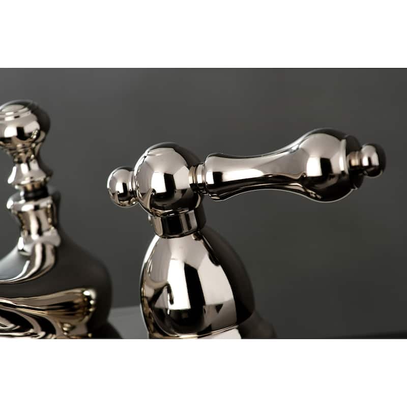 Restoration Two-Handle 3-Hole Deck Mount 4 in. Centerset Bathroom Faucet